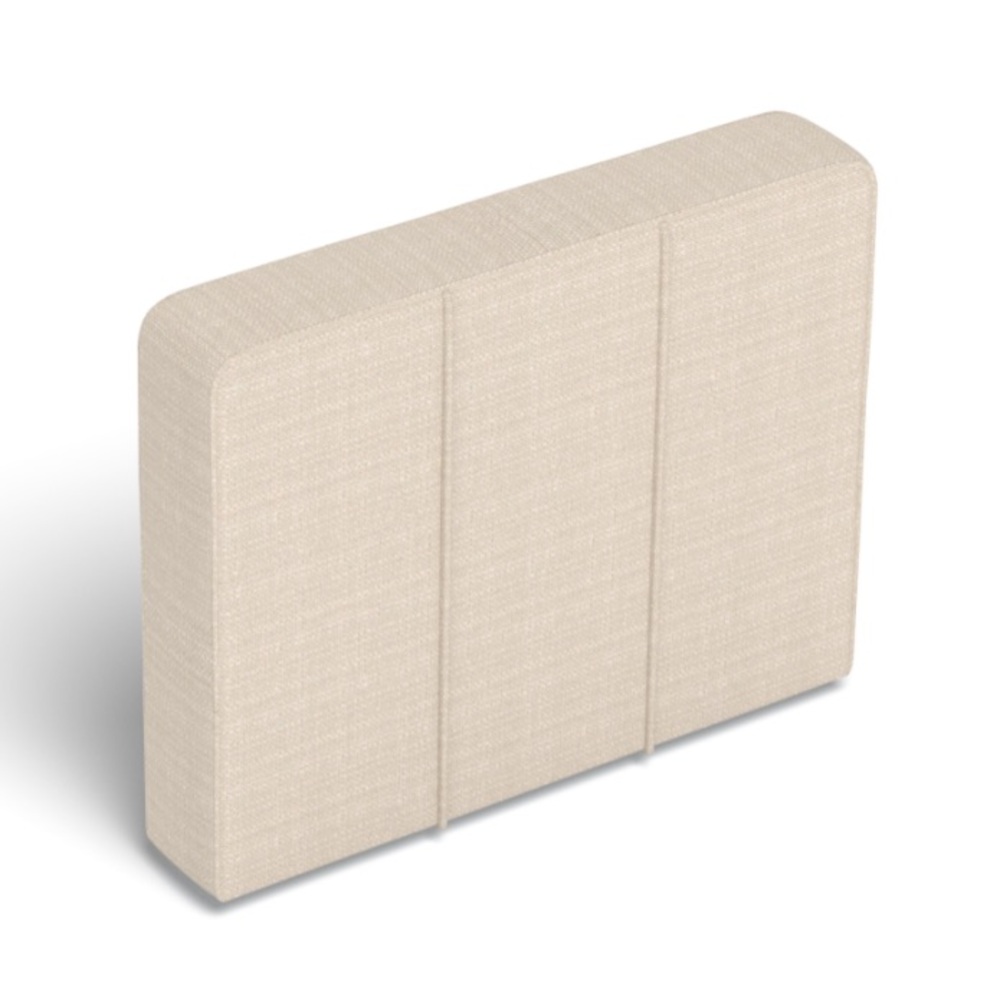 Lovesac Side Cover Seashell Solid Polylinen Used